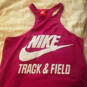 Pink Nike Track & Field Tank Top